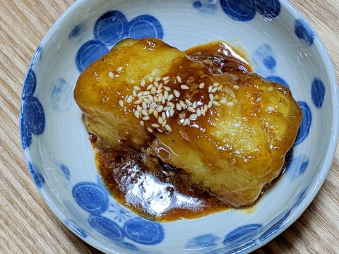 もちーっと?凍らせ豆腐で甘辛小鉢